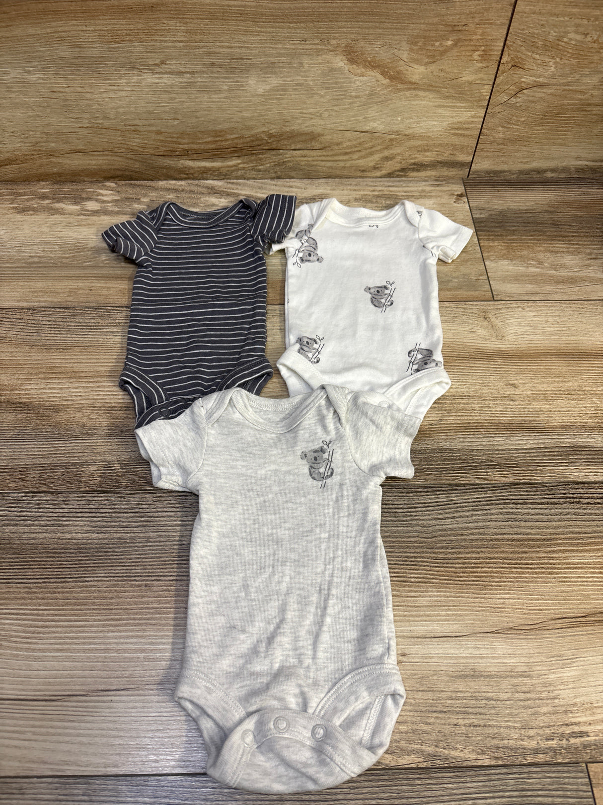 Child Of Mine 3pk Bodysuits Grey sz Preemie