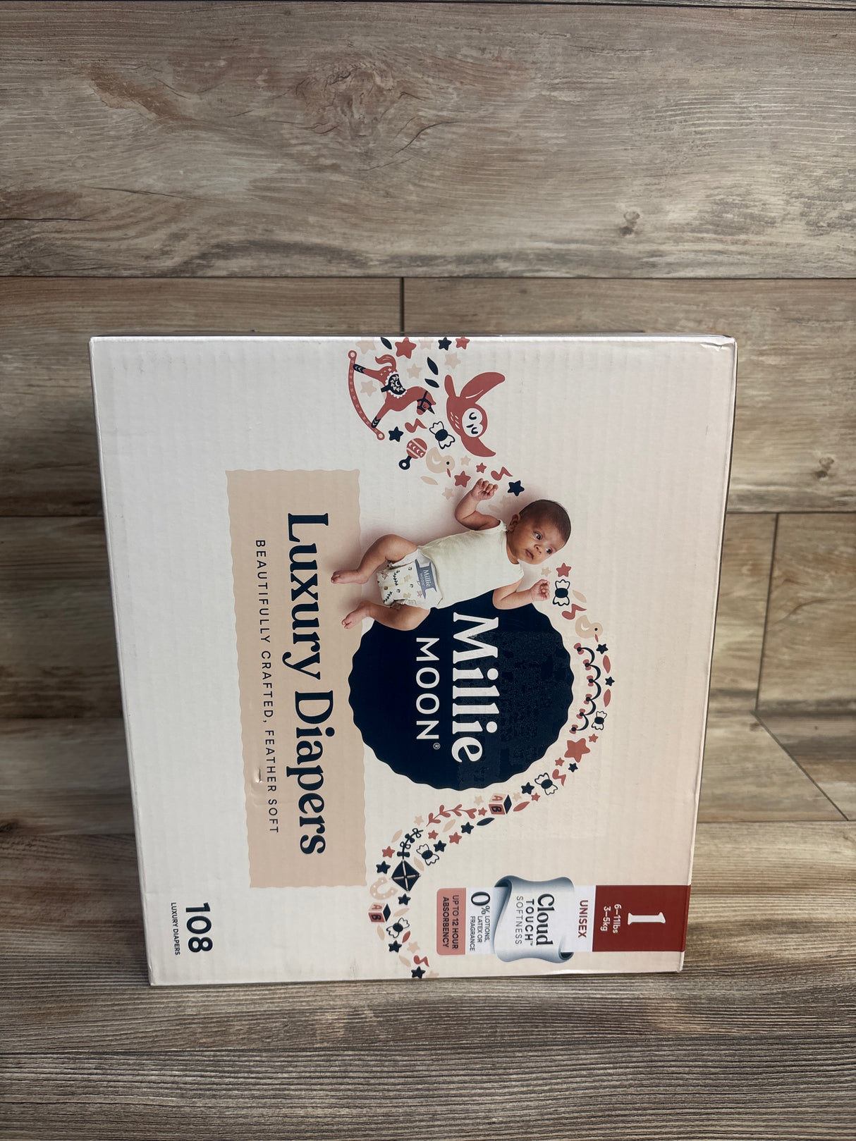 NEW Millie Moon Luxury Diapers Size 1 108ct.