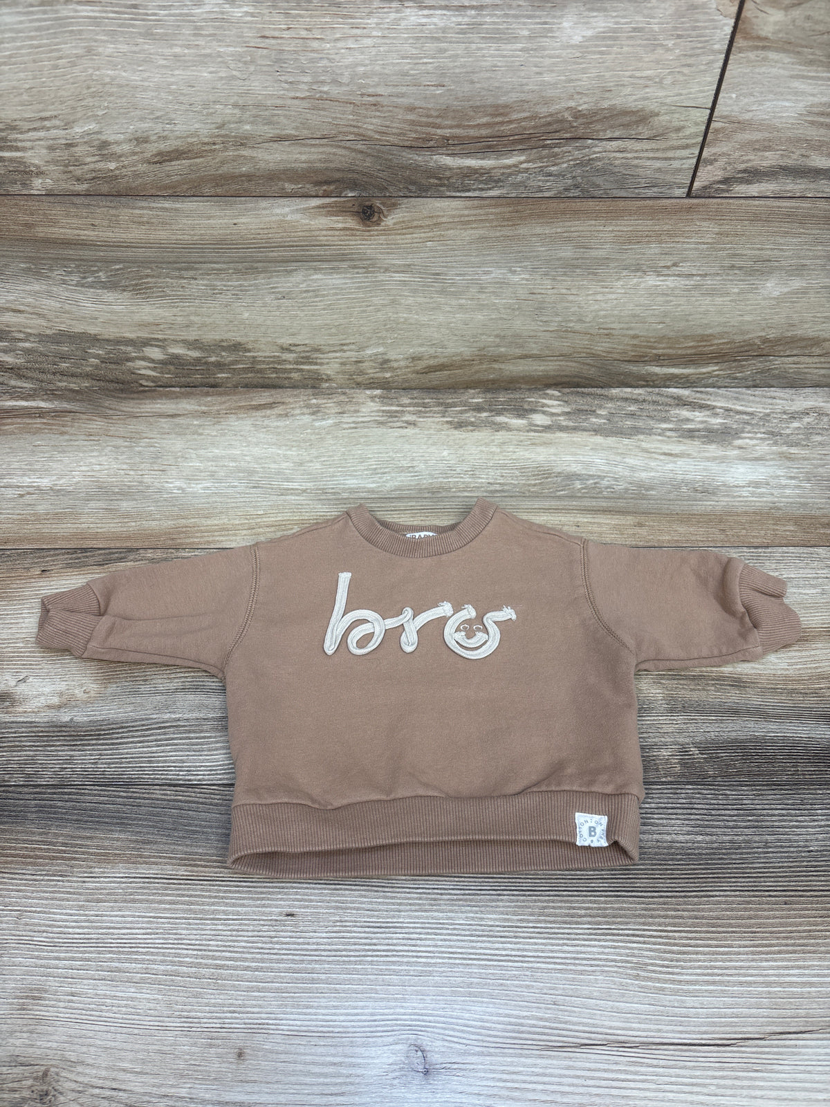 Cotton On Baby Bro Sweatshirt Beige sz 3-6m