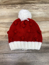 NEW San Diego Hat Company Bobble Knit Holiday Beanie Red Sz 5-7Y