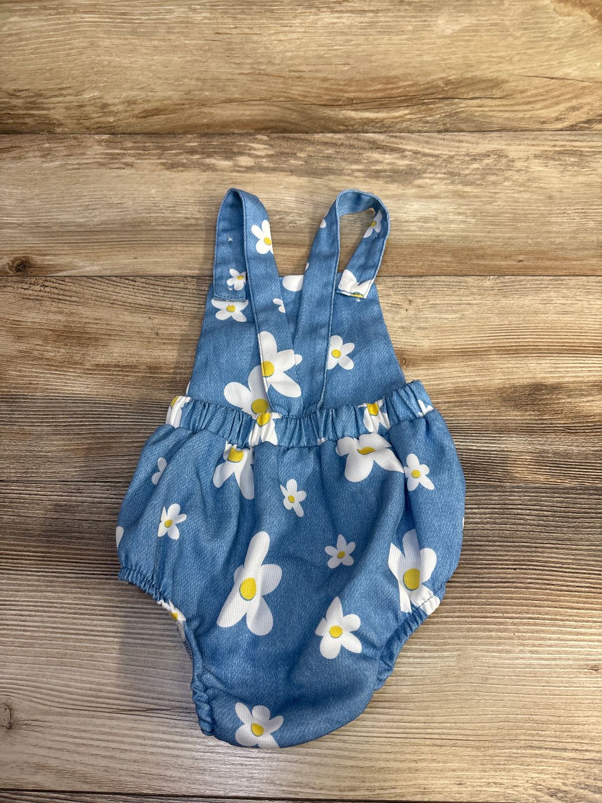Shein Floral Bubble Romper Blue sz 6m