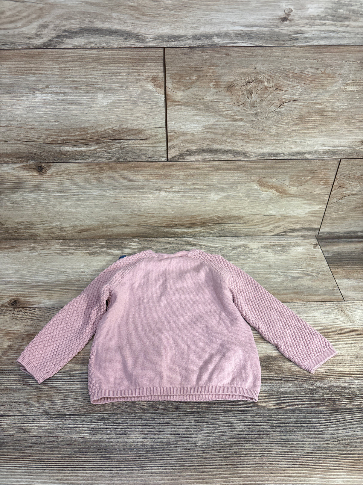 H&M Heart Print Knit Sweater Pink sz 9m