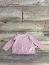 H&M Heart Print Knit Sweater Pink sz 9m