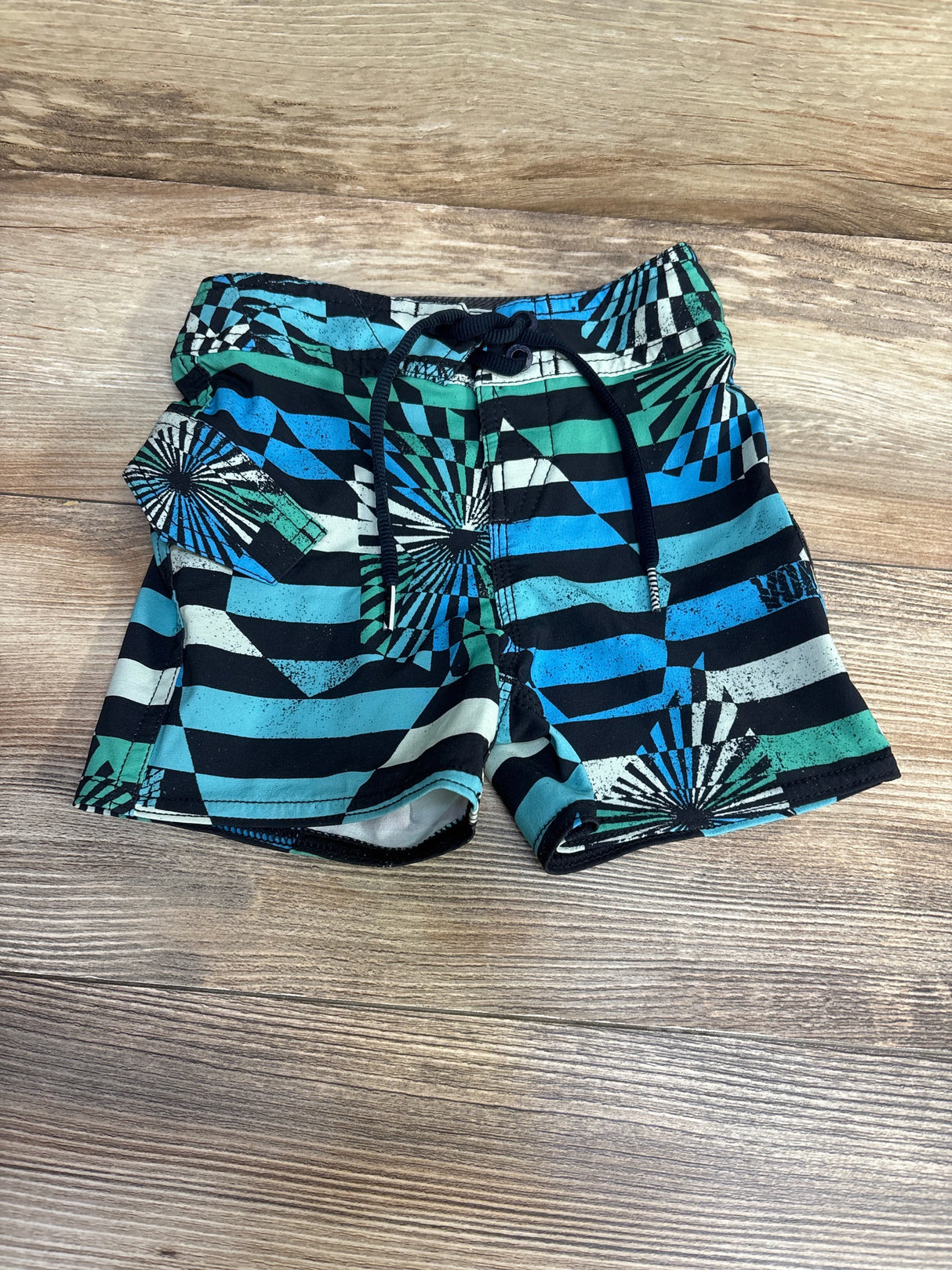 Volcom Striped Board Shorts Blue sz 2T - Me n Mommy To Be