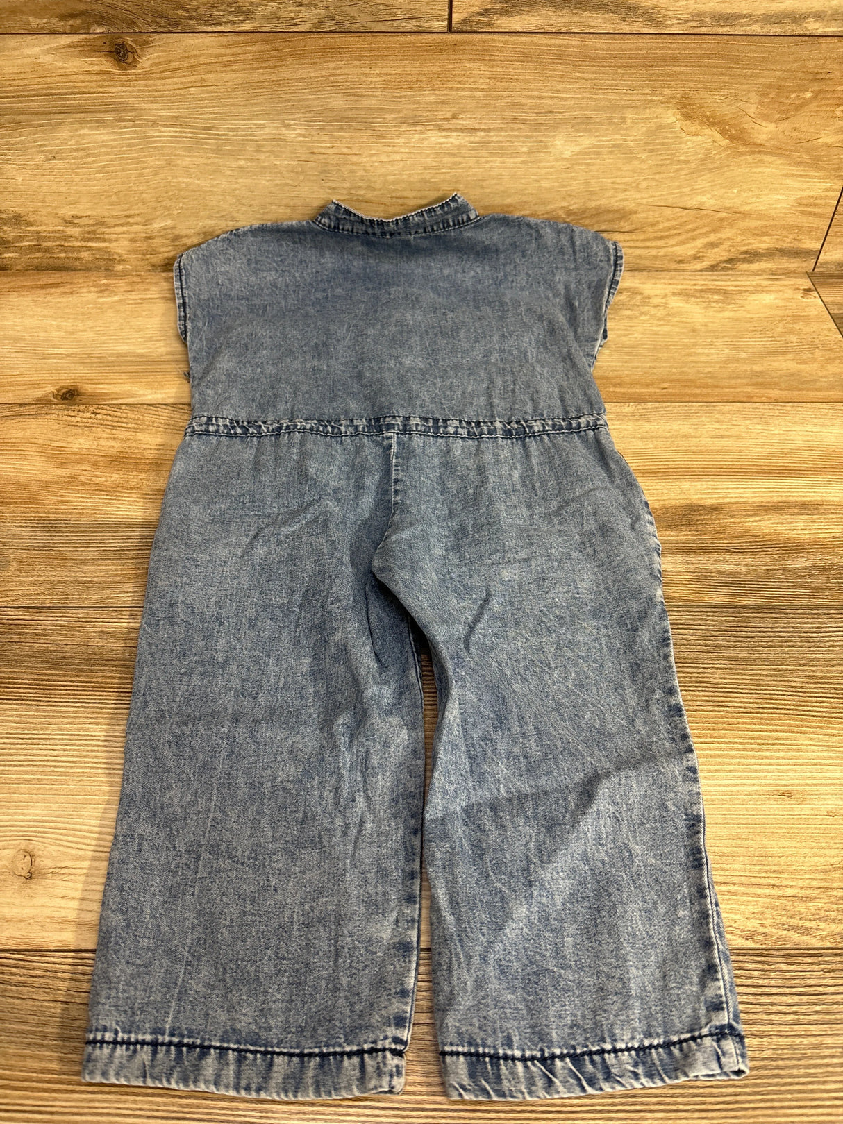 Chambray Button Up Jumpsuit Light Blue sz 18-24m