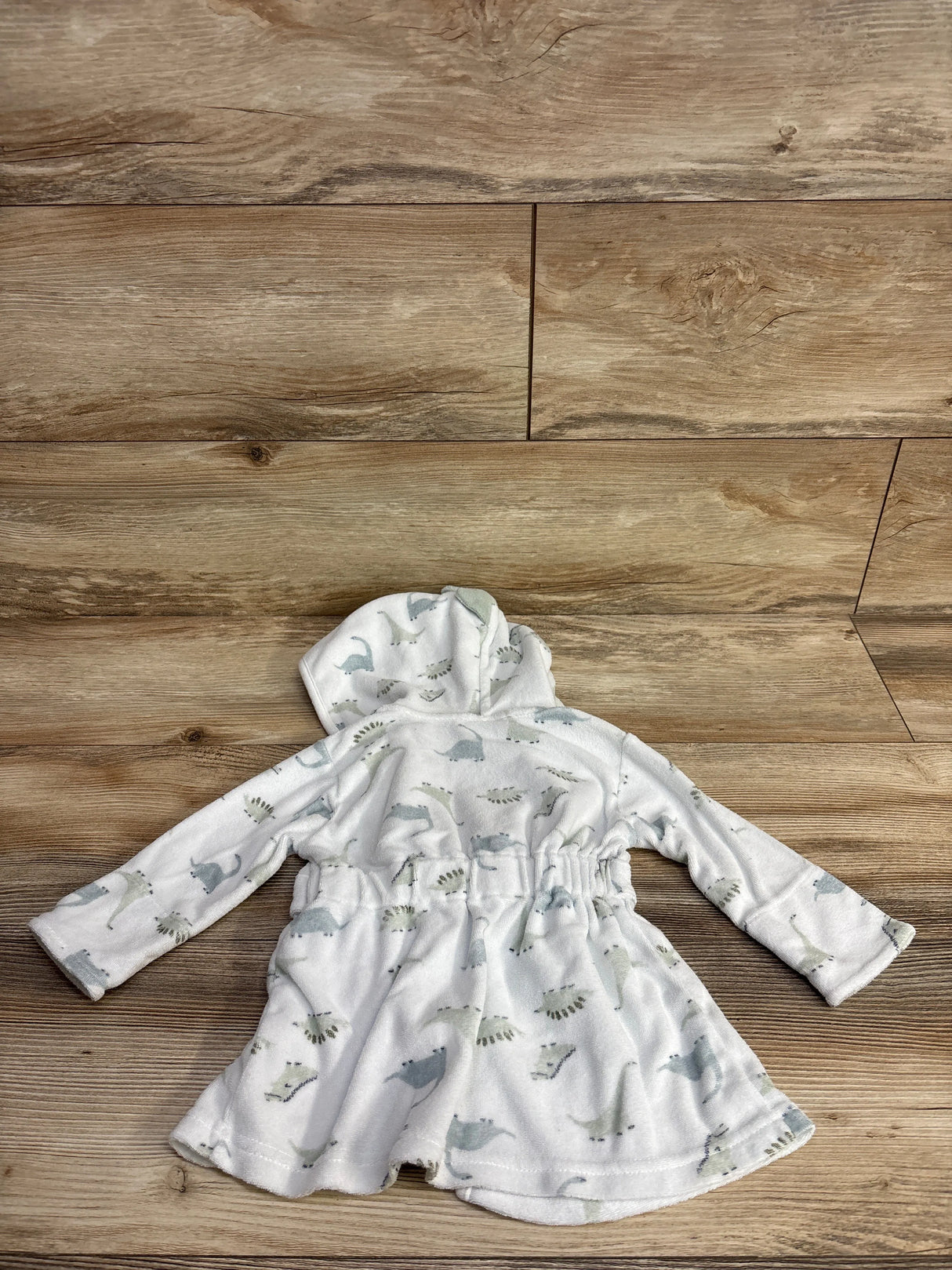Just One You Dino Print Robe White sz 0-9m