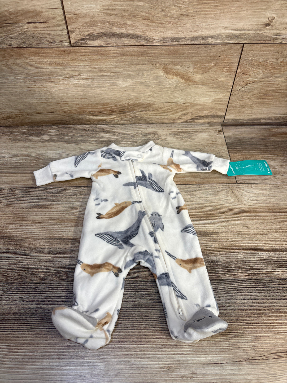 NEW Child Of Mine Blanket Sleeper White sz Preemie