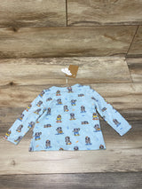 NEW Angel Dear Skater Sloth Blue Top sz 12-18m