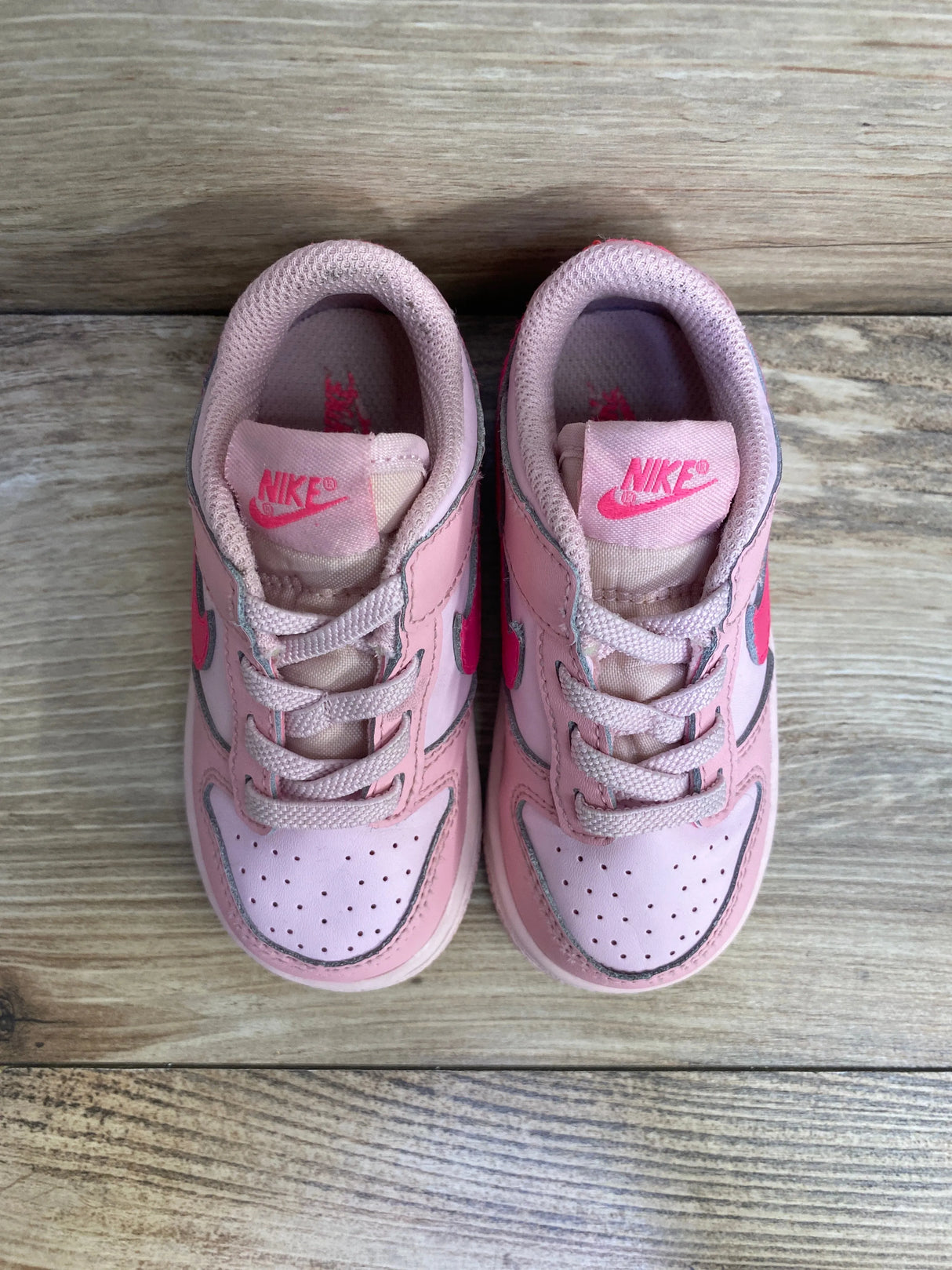 Nike Dunk Low TD 'Triple Pink' Sneakers sz 7c