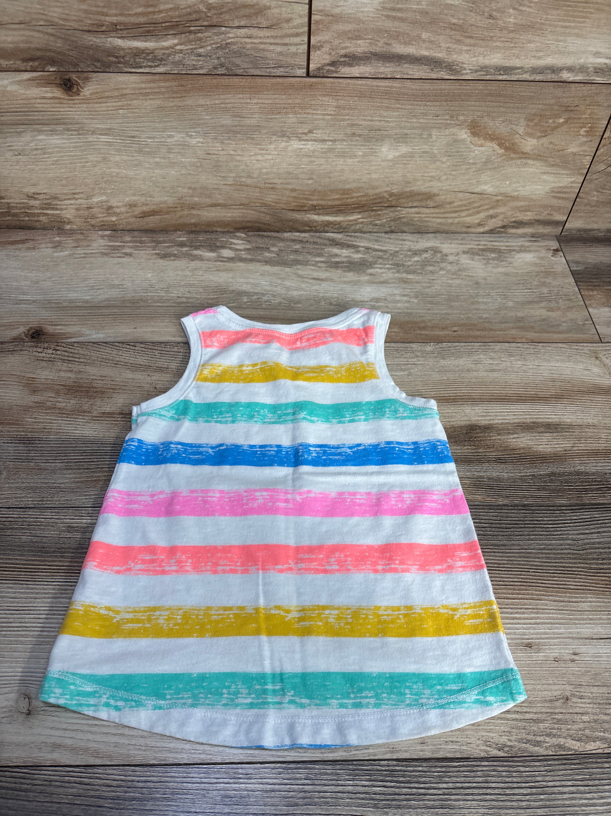 Cat & Jack Striped Tank Top White sz 4T