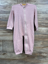 Kids Tales Hooded Textured Coverall Pink 12-18m