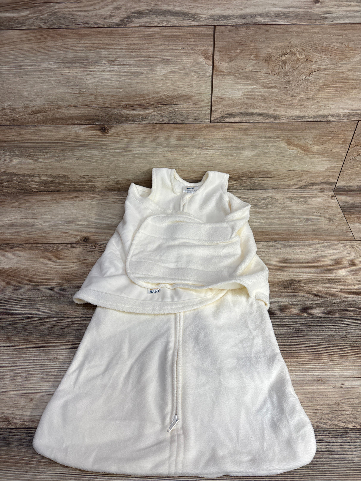 Halo Sleepsack Swaddle White sz 3-6m