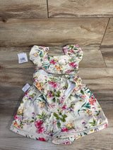 NEW Jessica Simpson 3pc Floral Swimsuit Set Ivory sz 4T