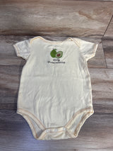 Touched By Nature Holy Guacamole Bodysuit Pale Yellow sz 24m
