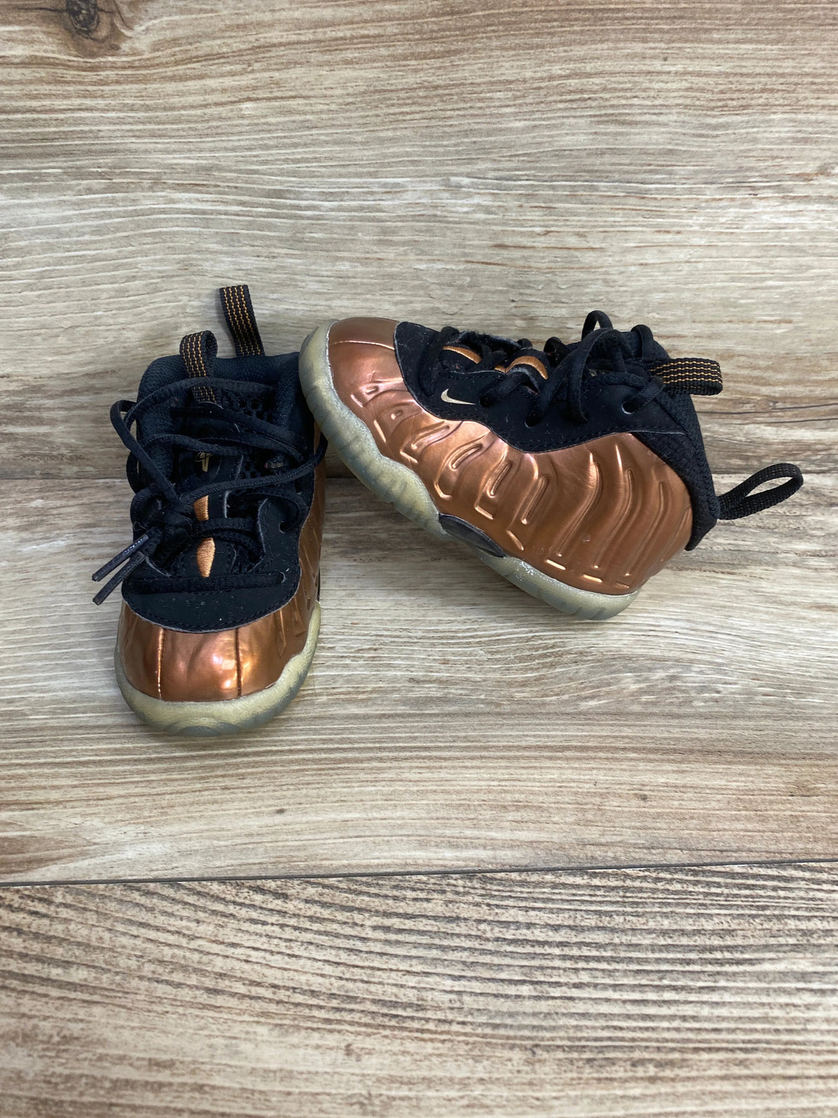 Nike Little Posite One TD 'Copper' Sneakers sz 5c