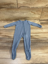 Kyte Baby Bamboo Zippered Footie in Blue sz 0-3m