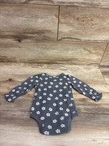 NEW Okie Dokie Waffle Knit Bodysuit Grey sz 6m