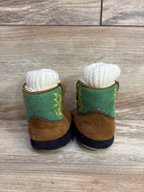 John Deere Infant Cowboy Boot Slipper Brown sz 1c
