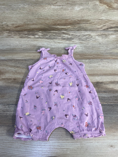 Disney Baby Minnie Mouse Shortie Romper Purple sz Newborn - Me n Mommy To Be