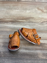 Leather Huarache Sandals Brown sz 1/2c
