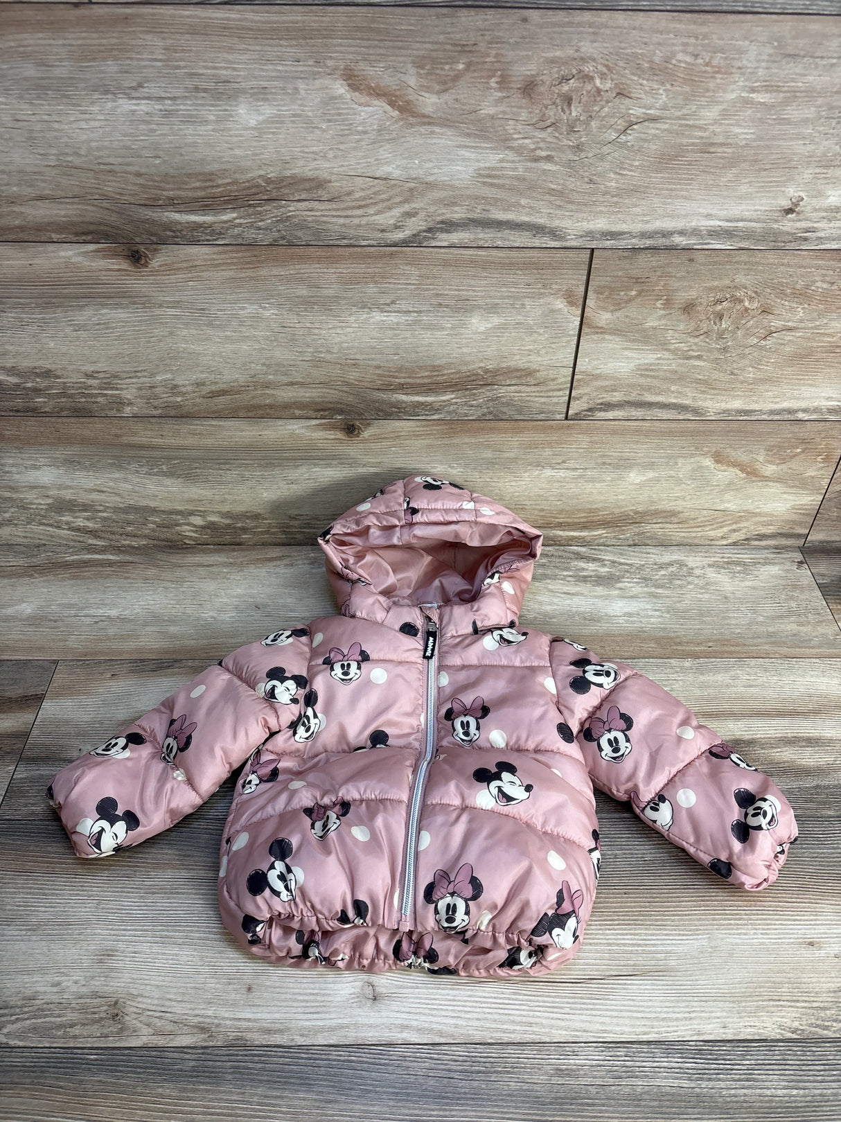 H&M x Disney Minnie Mouse Puffer Jacket Pink sz 18m - Me n Mommy To Be