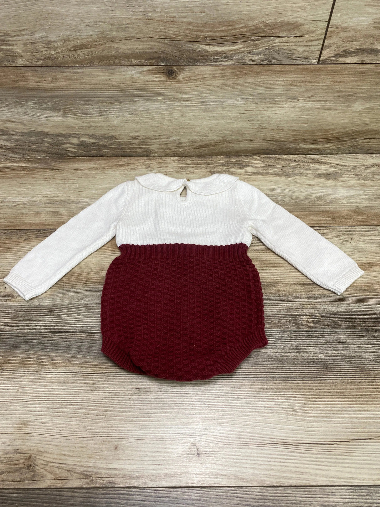 Cat & Jack Sweater Romper White sz 12m