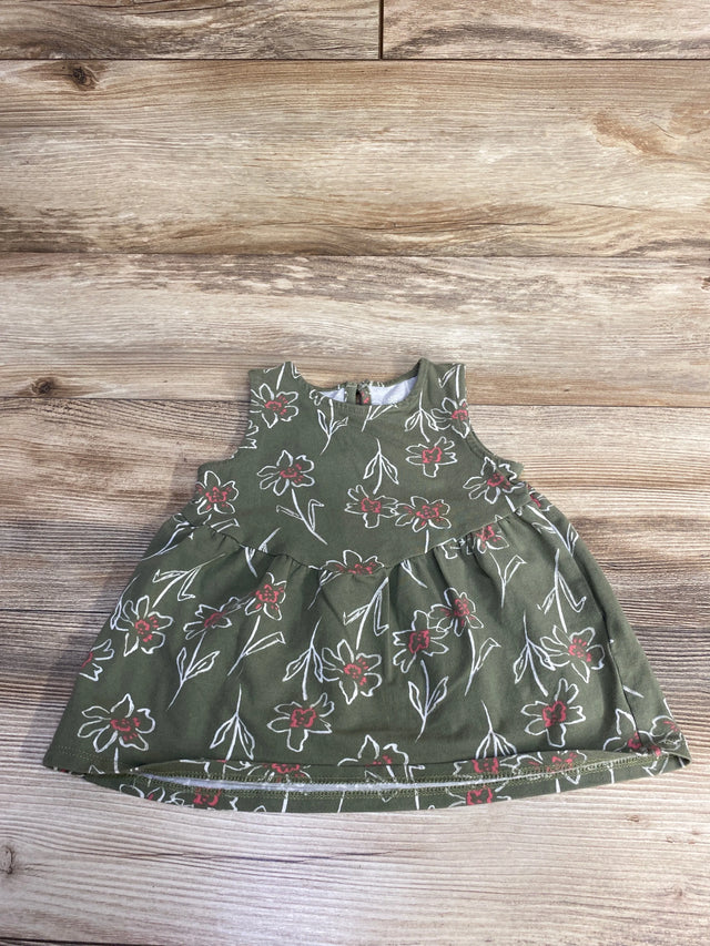 Just One You Floral Top Green sz 18m - Me n Mommy To Be