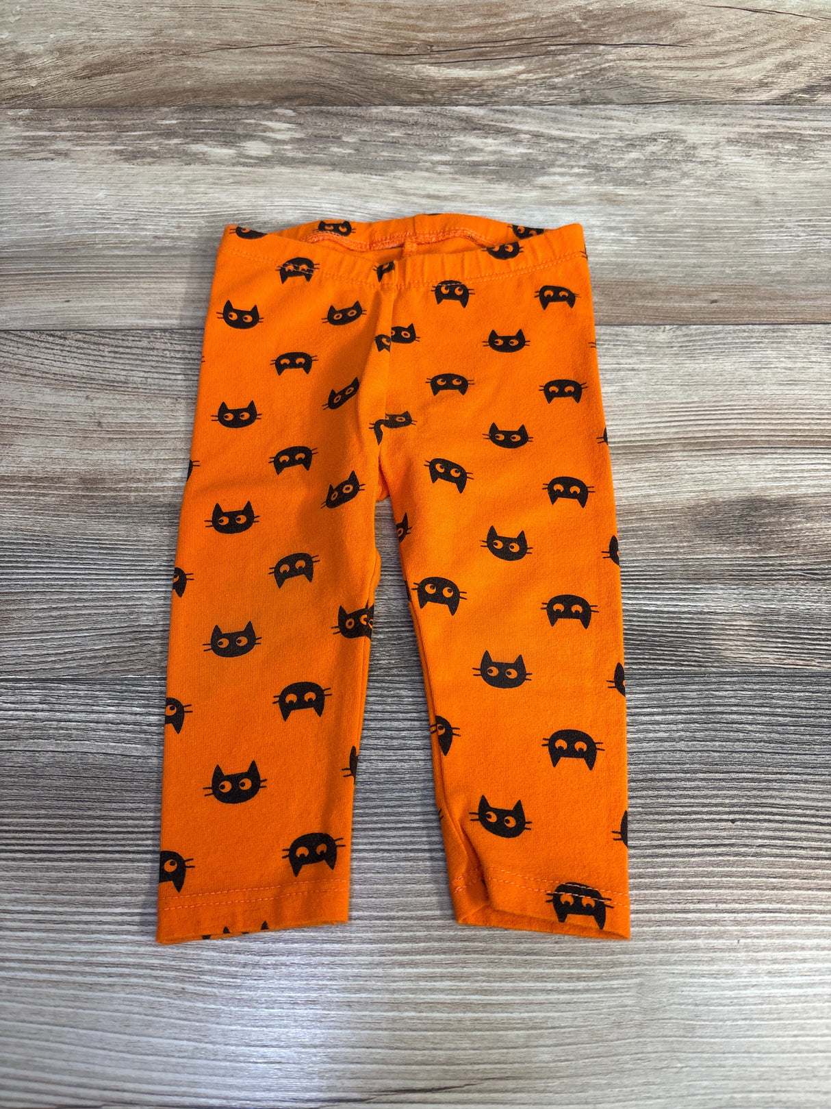 Cat & Jack Cat Print Leggings Orange sz 12m - Me n Mommy To Be