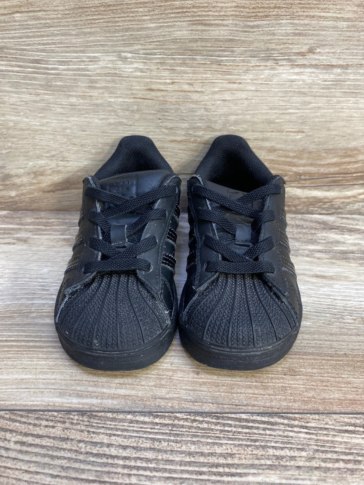 Adidas Superstar EL I 'Triple Black Iridescent' Sneakers - Me n Mommy To Be