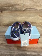 NEW Cat & Jack Alexus Heart Print Casual Sneakers Navy sz 11c