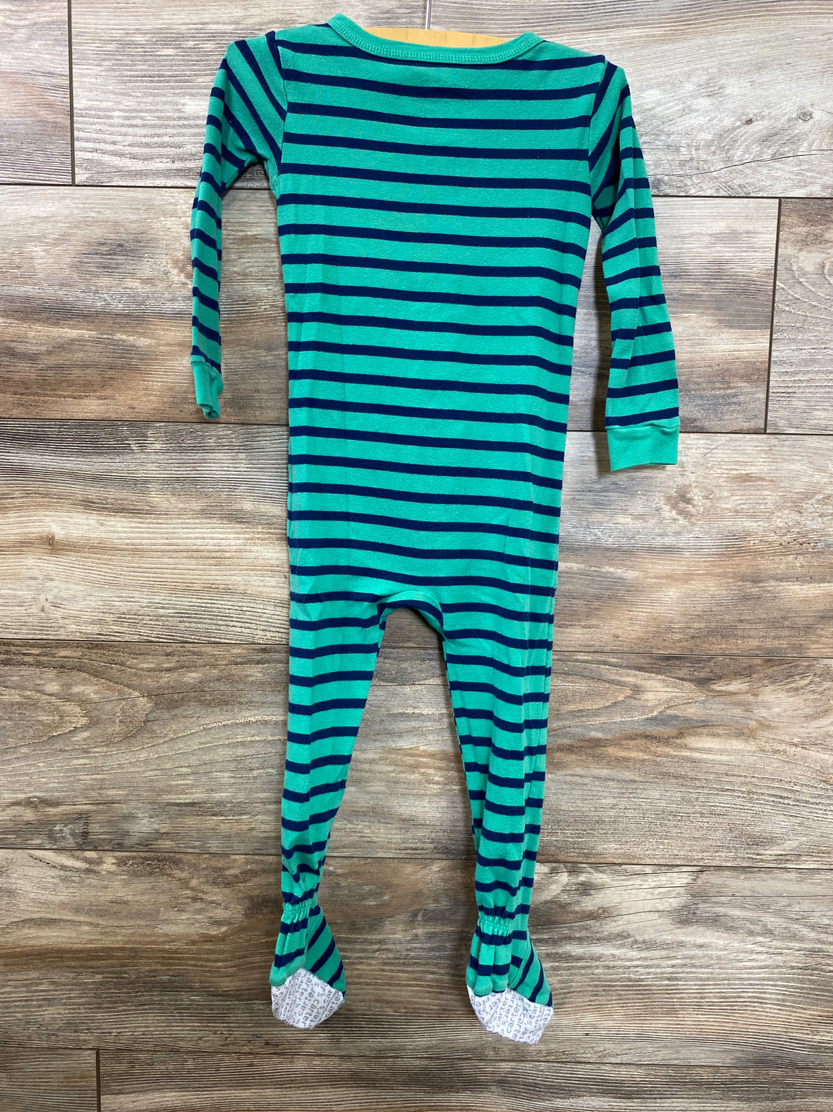 Carter's Striped Sleeper Green sz 3T