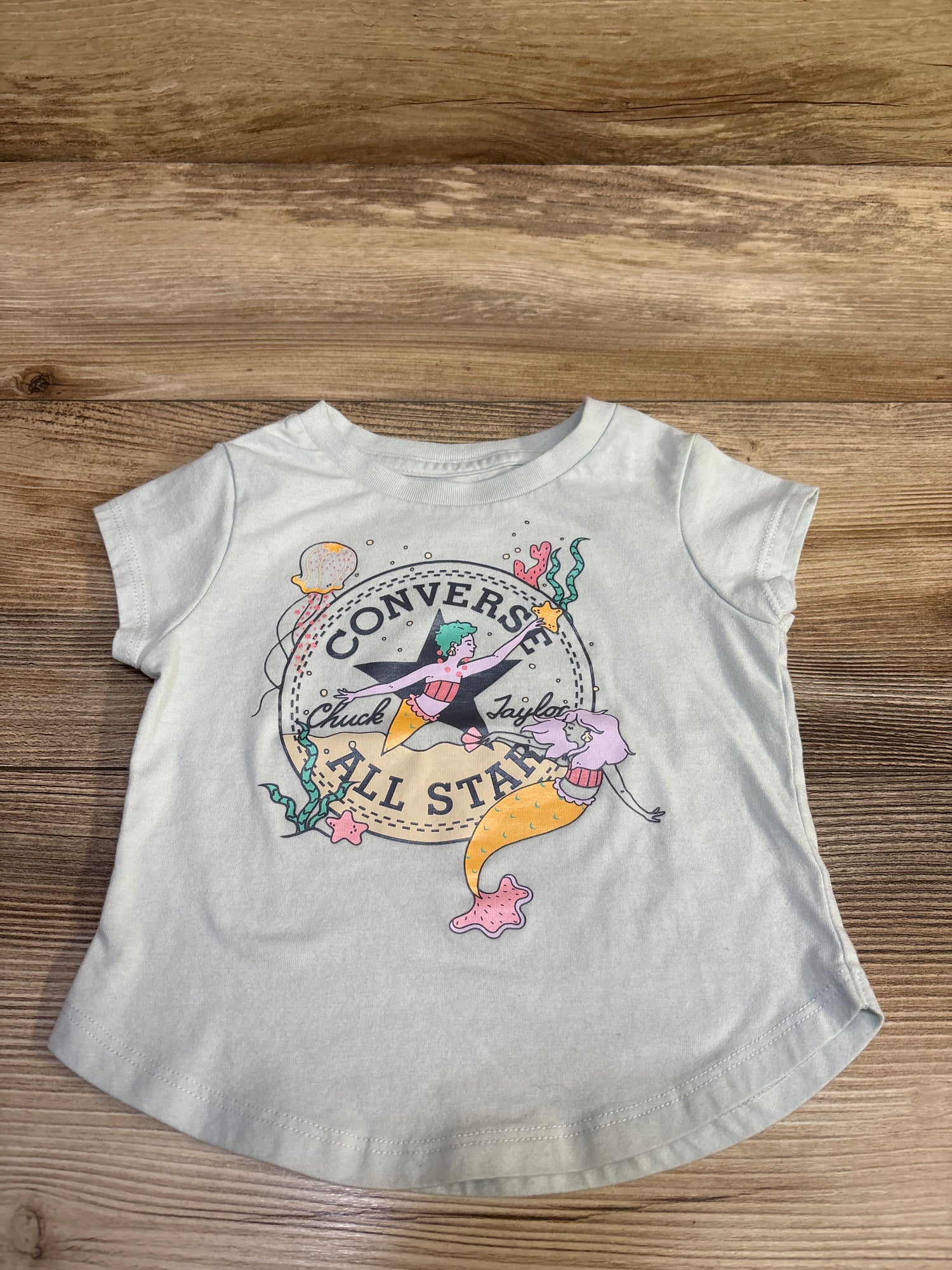 Converse Mermaid Shirt Blue sz 2T