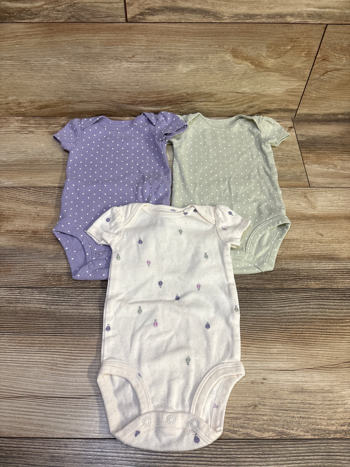 Carter's 3pk Bodysuits Green sz 3m