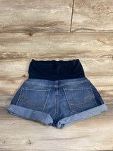 Levi Strauss Maternity Full Panel Denim Shorts Blue sz Small