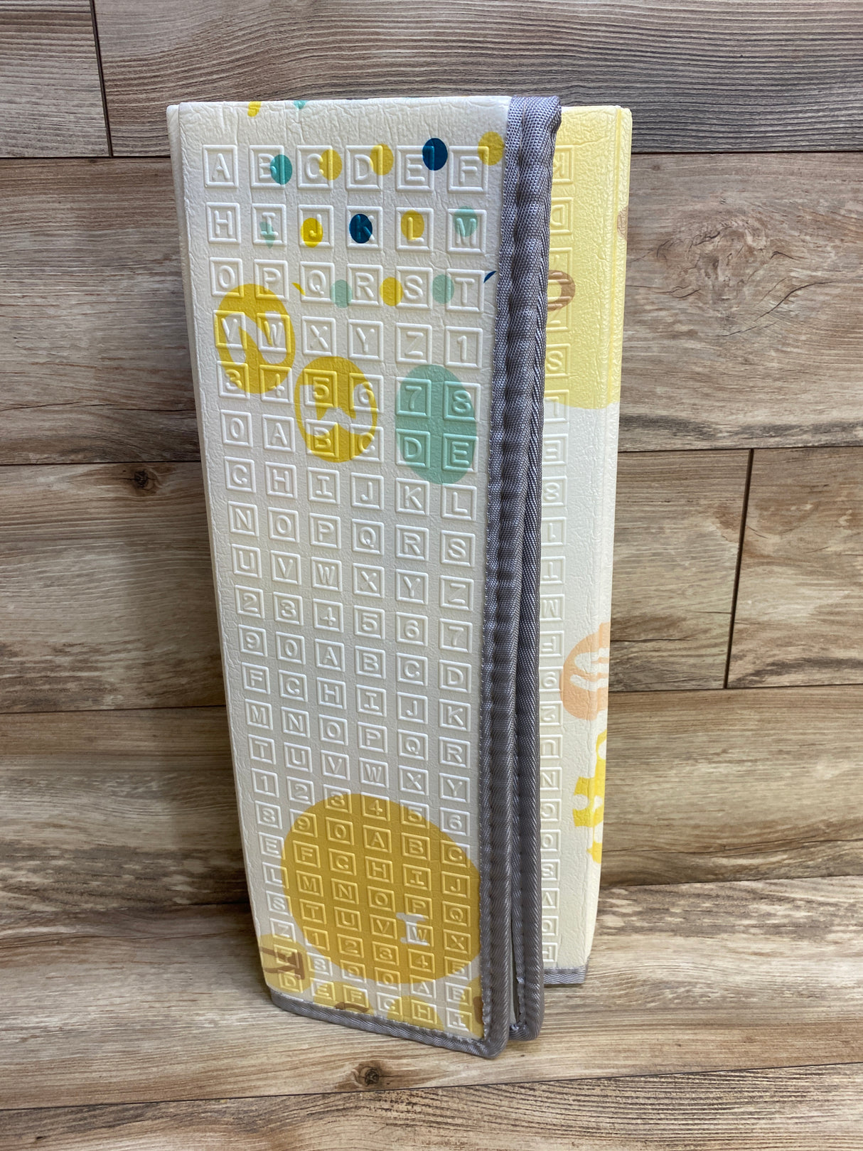 Addweet Foldable Baby Play Mat, Reversible Bear Print/Race Track