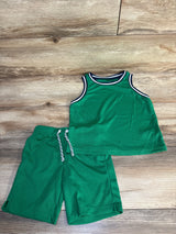 Old Navy 2pc Active Basket Ball Jersey Set Green sz 3T