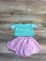 Champion 2pc Active Shirt & Shorts Set Teal sz 18m