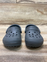 Crocs Toddler Classic Lined Clogs Grey Sz 4c