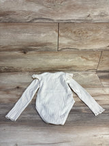 Zara Ruffle Long Sleeve Bodysuit White sz 3-4T - Me n Mommy To Be