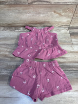Carter's 2pc Textured Tank Top & Shorts Set Pink sz 2T