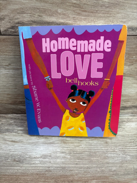 Homemade Love board book by bell hooks with illustrations by Shane W. Evans