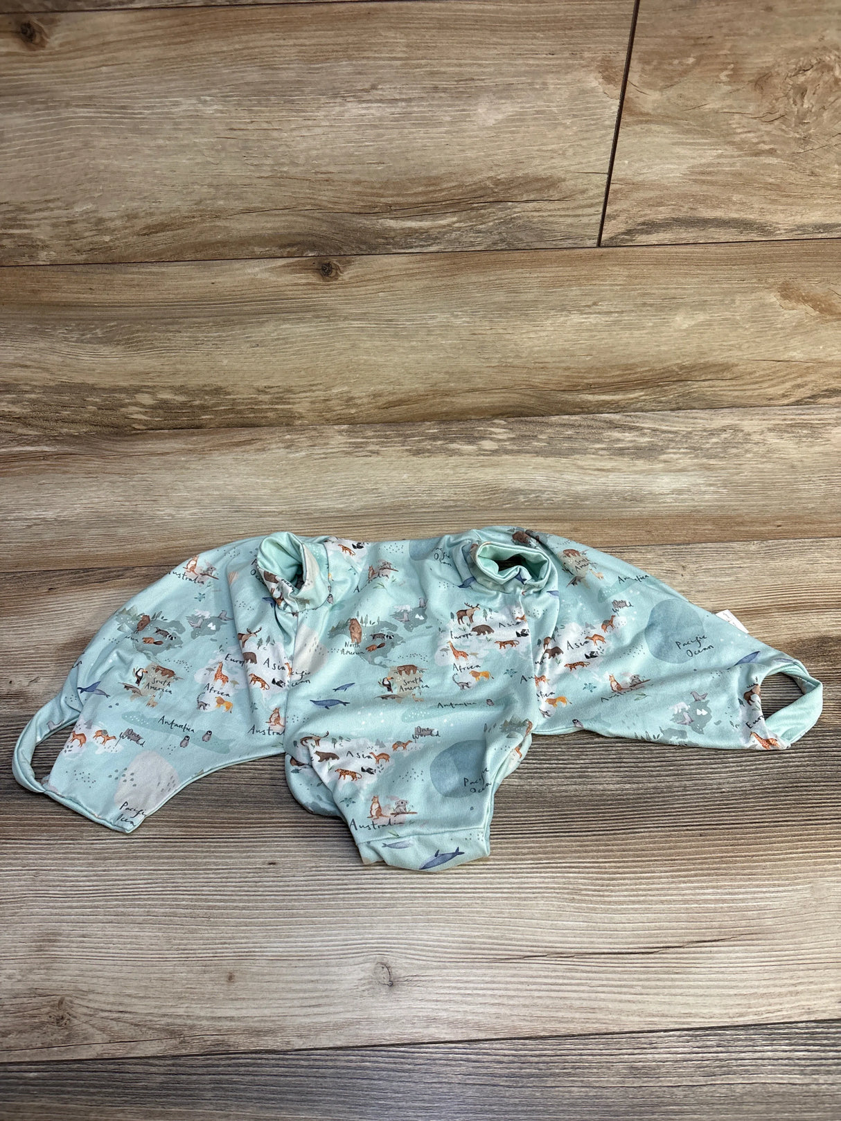 Mama Coco Animal Printed Winged Bodysuit Blue sz Newborn