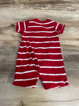 Carter's Striped Shortie Romper Red sz Newborn