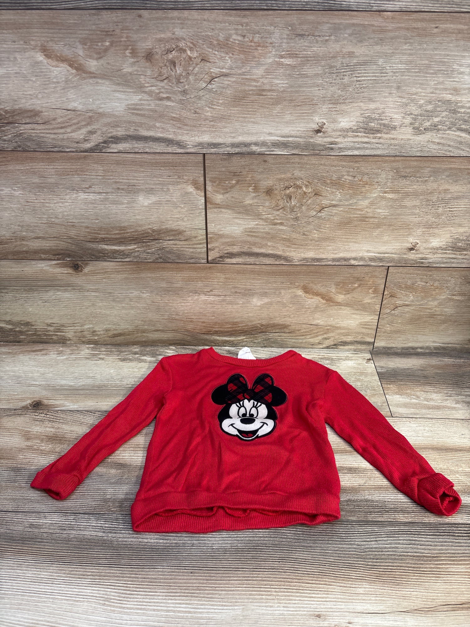 Disney Minnie Mouse Knit Sweatshirt Red sz 2T