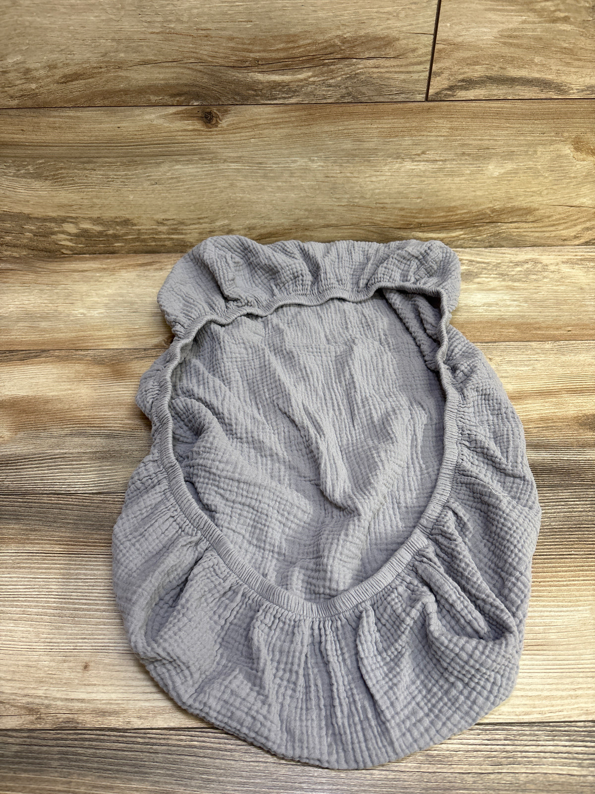 Blissful Diary Muslin Fitted Bassinet Sheet Grey ~ 16x30''