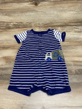 Carter's Striped Romper Navy sz 18m