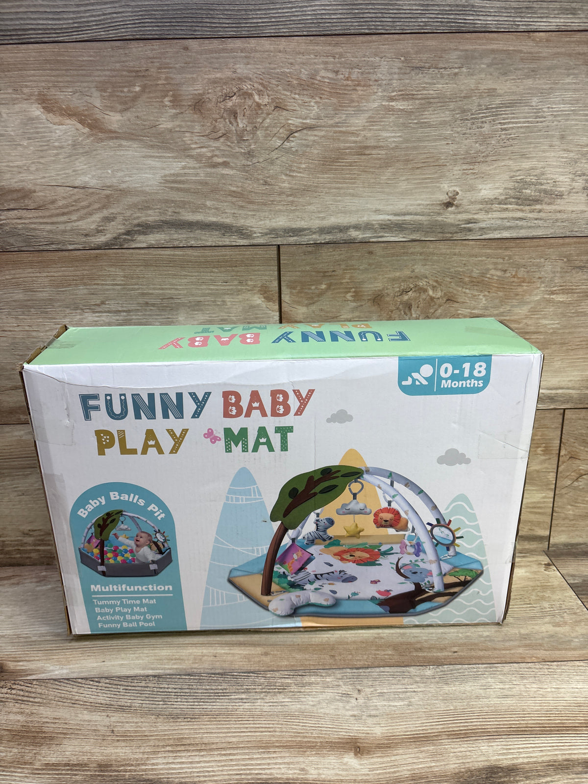 NEW Jyusmile 8-in-1 Tummy Time Mat Baby Play Gym