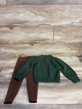 Janie & Jack The Equestrian Cable Sweater & Rich Brown Sueded Pants sz 3T