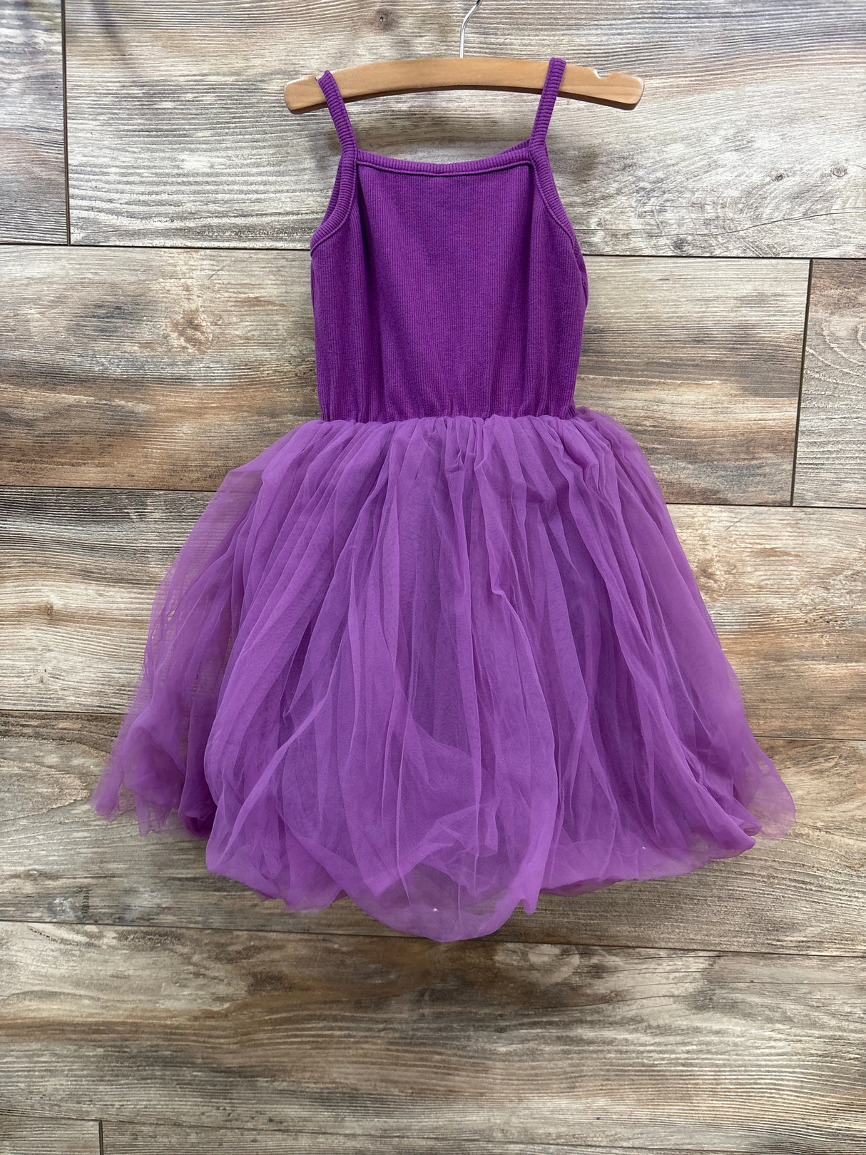 Ribbed Tulle Dress Purple sz 3-4T - Me n Mommy To Be