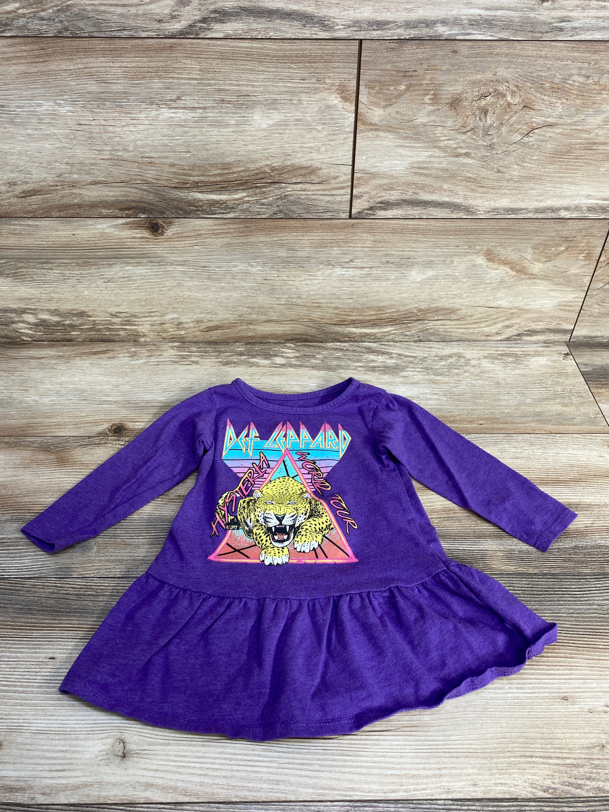Def Leppard Drop Waist Dress Purple sz 12m